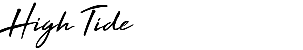 High Tide font preview
